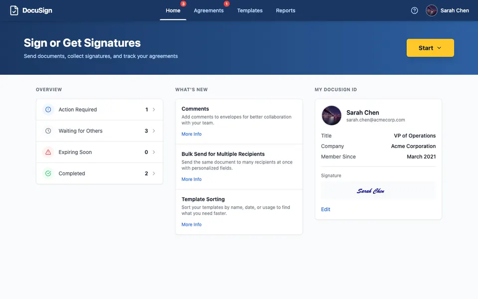 docusign preview