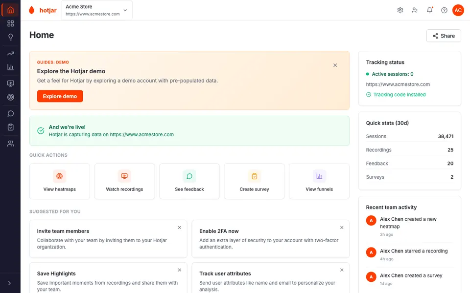 hotjar preview