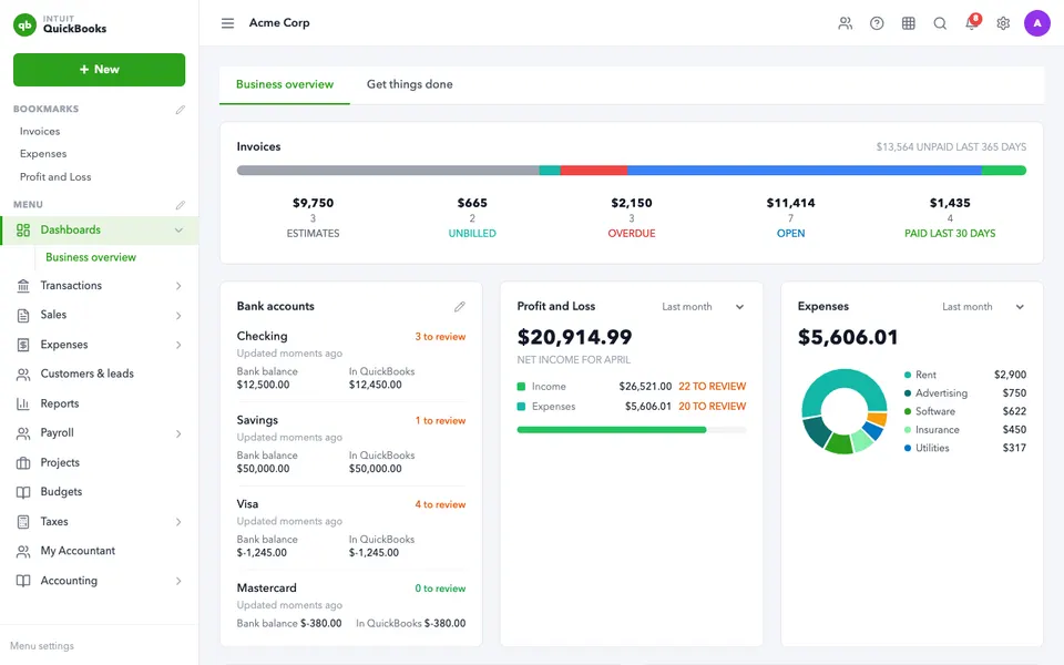quickbooks preview