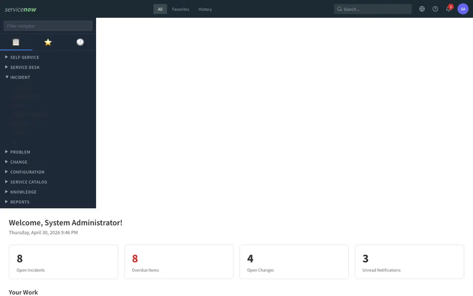 servicenow preview