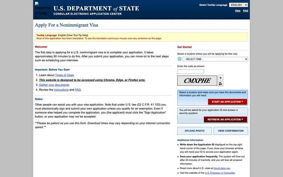 visa-portal-ds160 preview